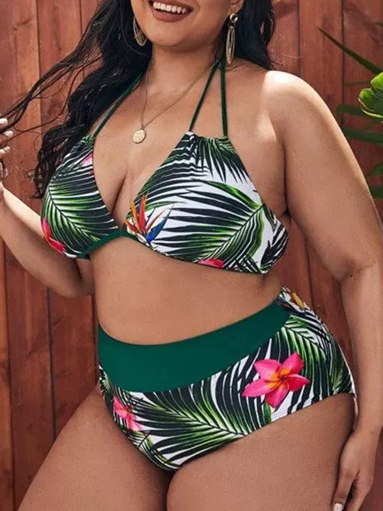 Biquini plus size con motivo tropical Sonoma-Laurene.es