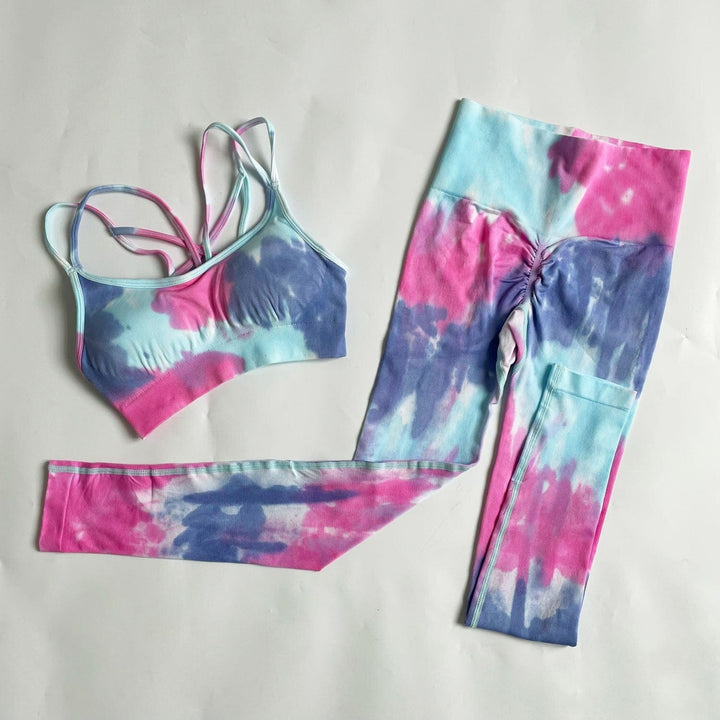 Conjunto deportivo con efecto tie dye-Laurene.es