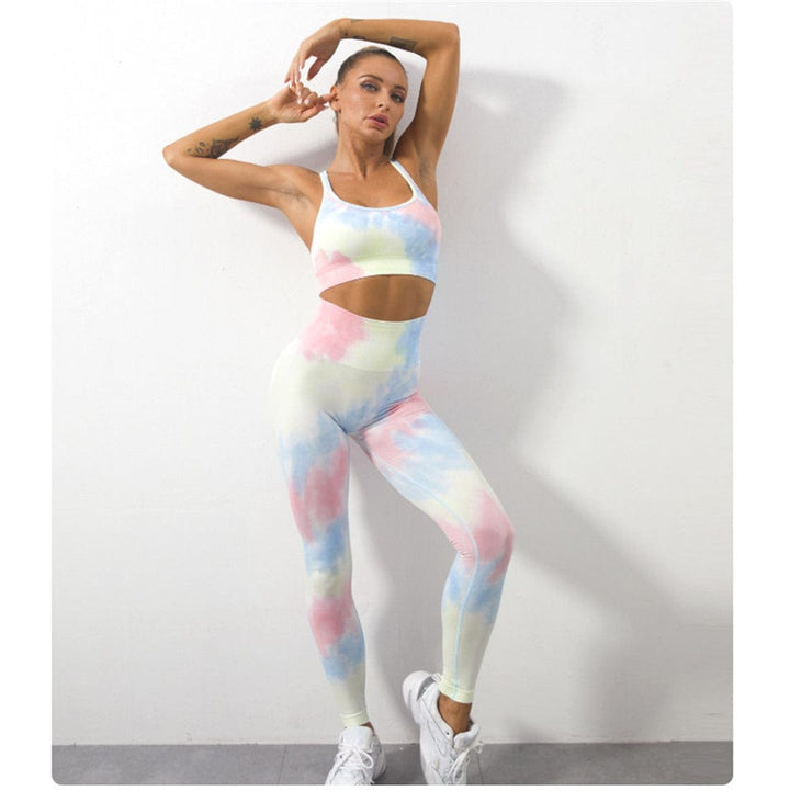 Conjunto deportivo con efecto tie dye-Laurene.es