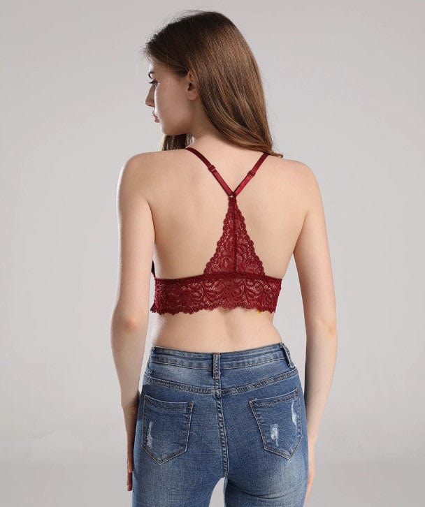 Sujetador de tipo bralette con encaje-Laurene.es